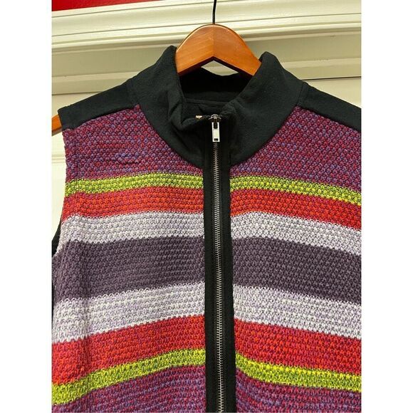 Ruff Hewn Black Rainbow Mixed Media Sweater Vest sz 3X NWT - Picture 3 of 8